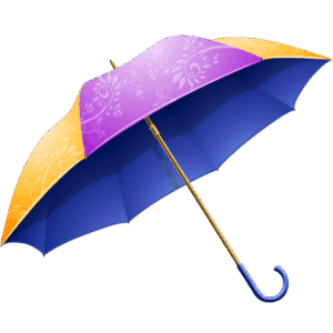 Digital Colorful Umbrella